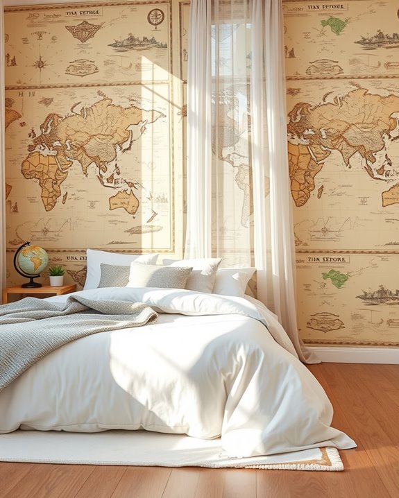 vintage map wallpaper charm