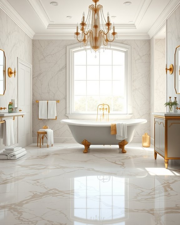 vintage marble flooring charm