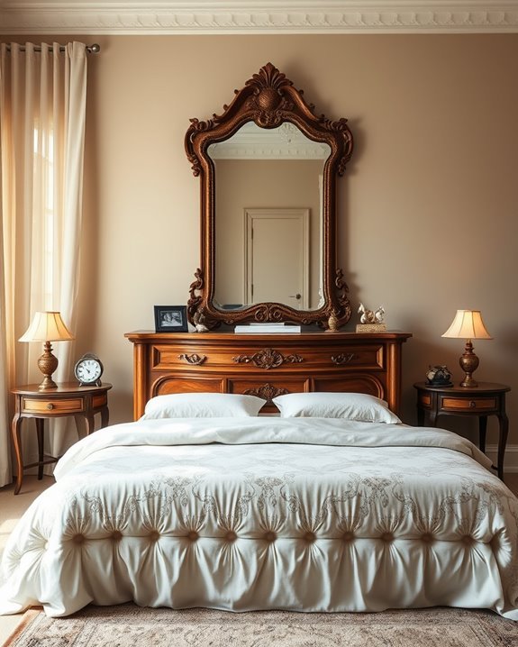 vintage mirrors enhance aesthetics