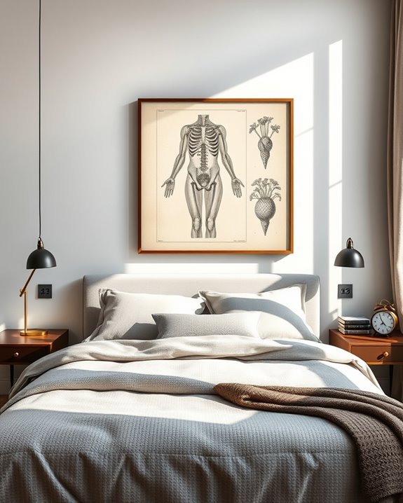 vintage scientific wall decor