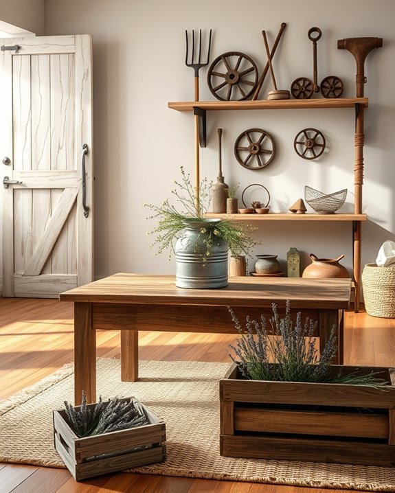 vintage tools as decor