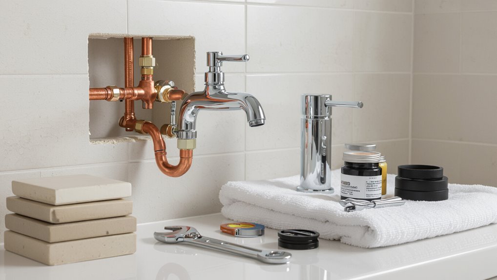 wall mounted faucet plumbing overview