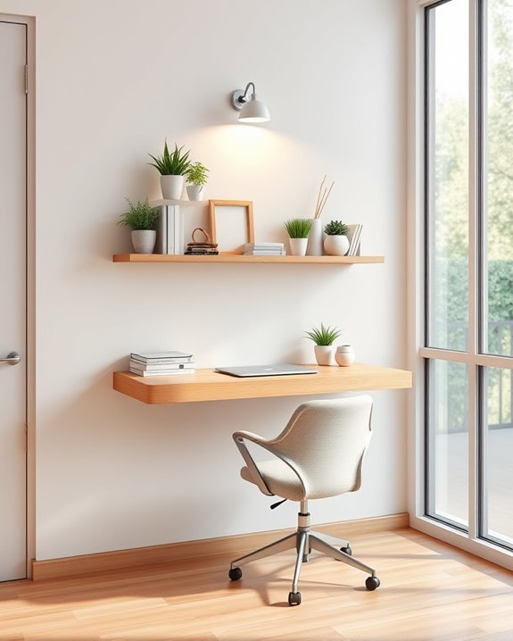 wall mounted workspace efficiency