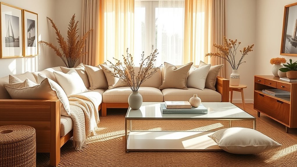 warm beige home decor