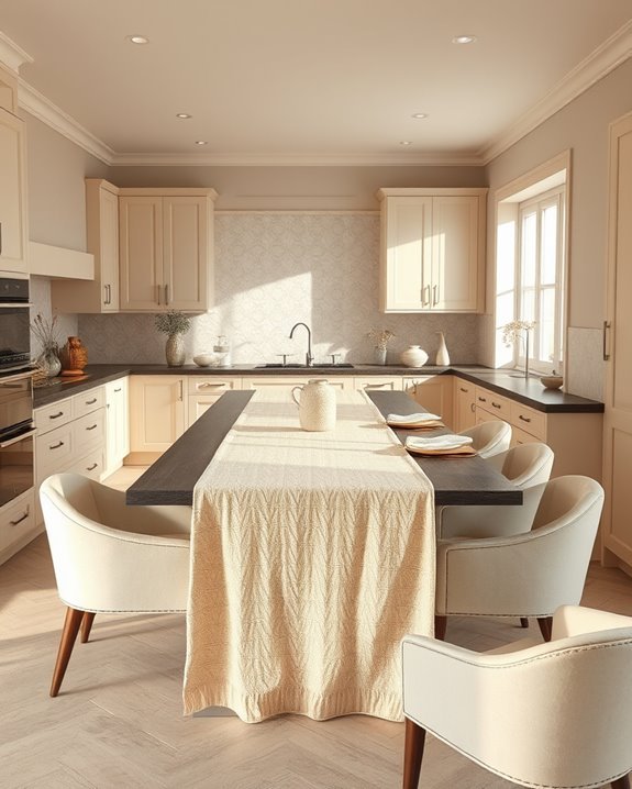 warm beige kitchen decor
