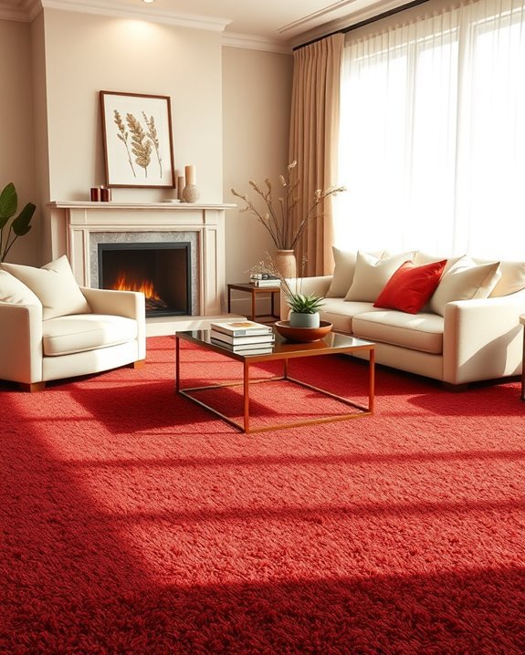 warm burgundy cozy decor