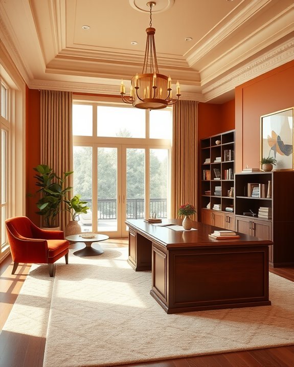 warm colors enhance workplace atmosphere