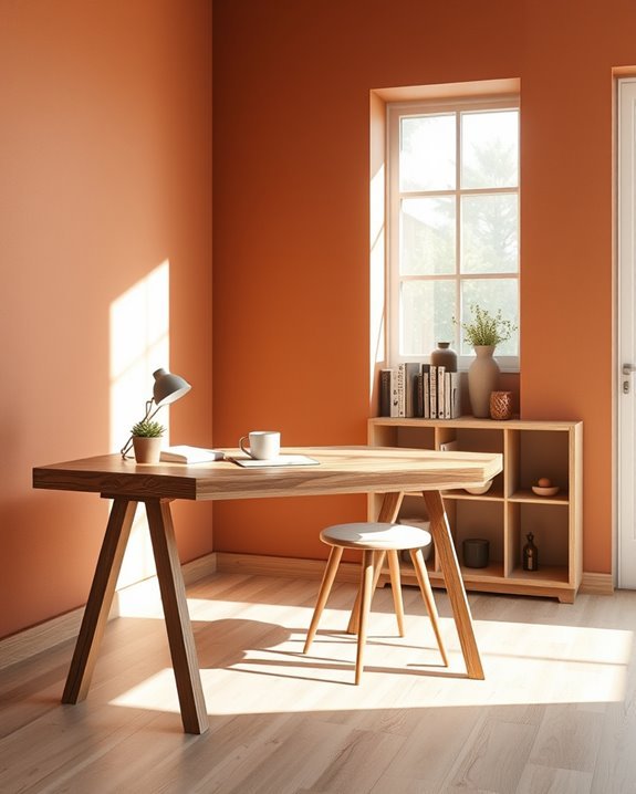 warm earthy clay atmosphere