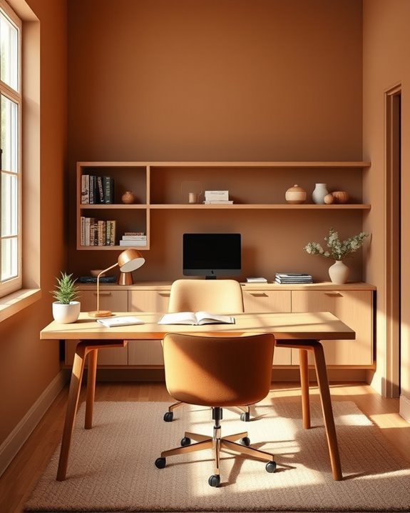 warm grounded home office