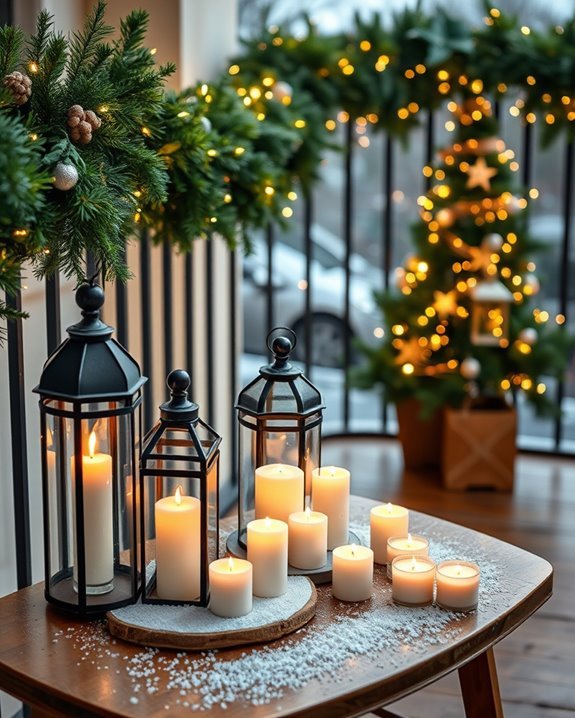 warm inviting balcony ambiance