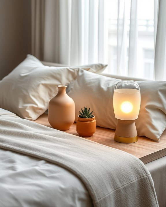 warm inviting bedside illumination