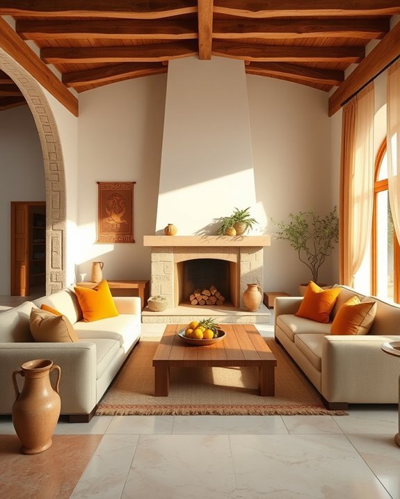 warm inviting color accents