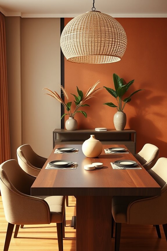 warm inviting dining atmosphere