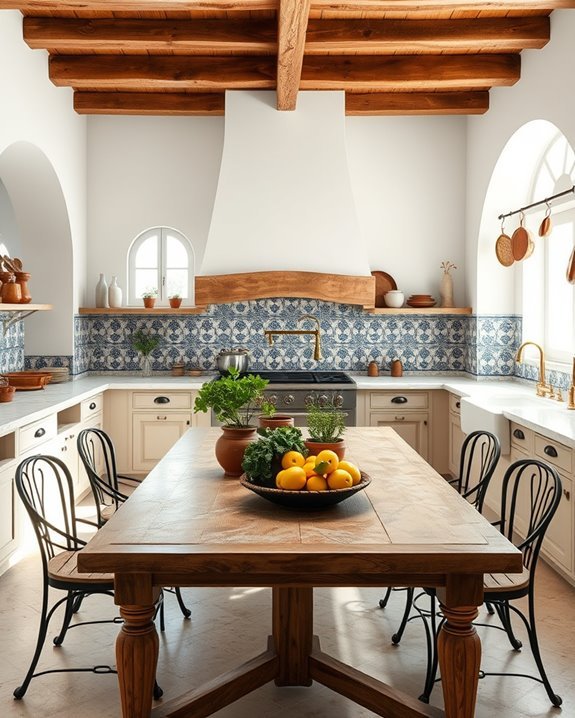 warm inviting mediterranean kitchen
