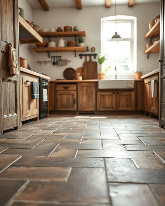 warm inviting rustic tiles