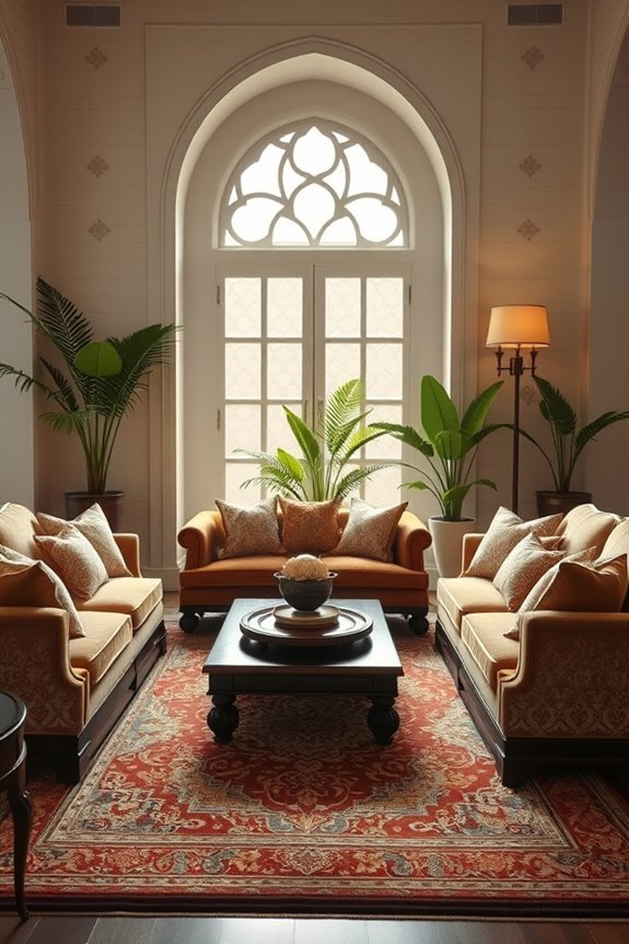 warm inviting seating arrangements