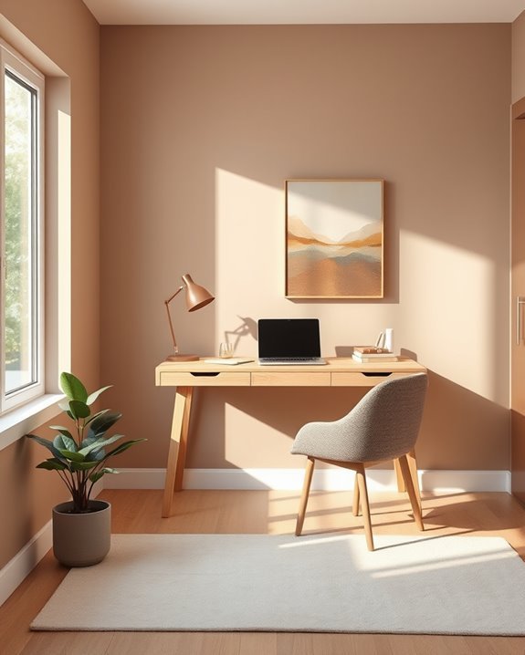 warm inviting workspace decor