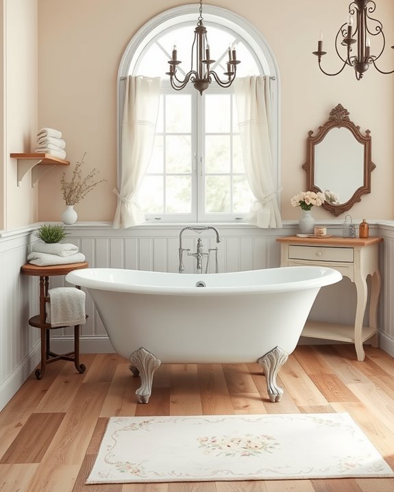 warm rustic elegance bathroom