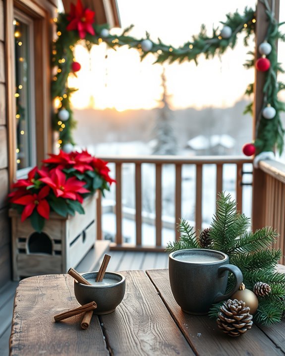 warm rustic holiday accents