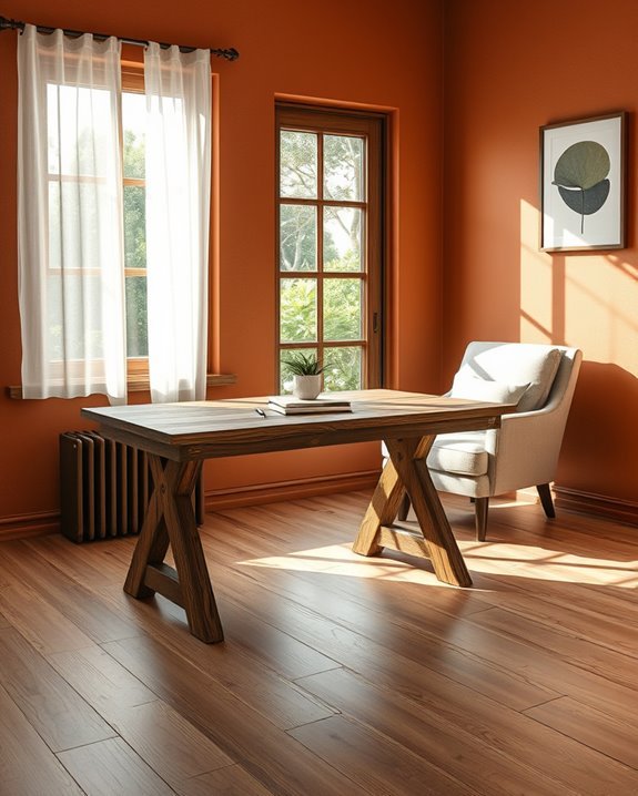warm rustic office inspiration