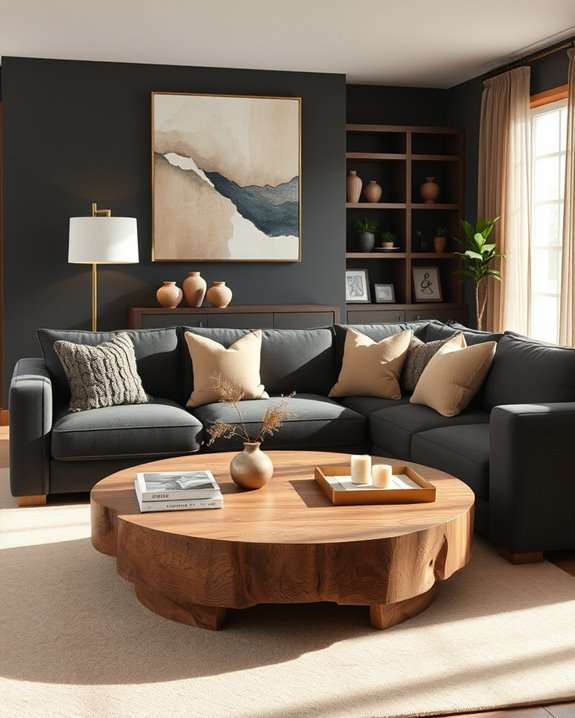 warm taupe enhances comfort