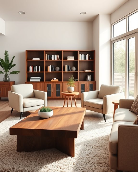 warm wood enhances coziness