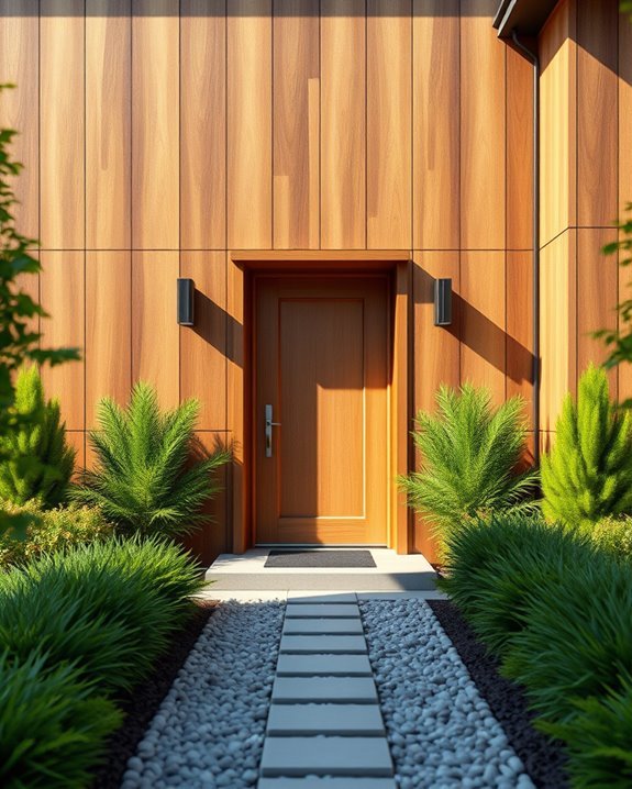 warm wooden accents shine