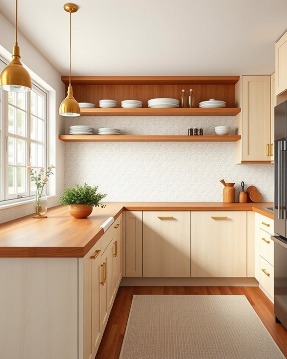 warmth through wood accents