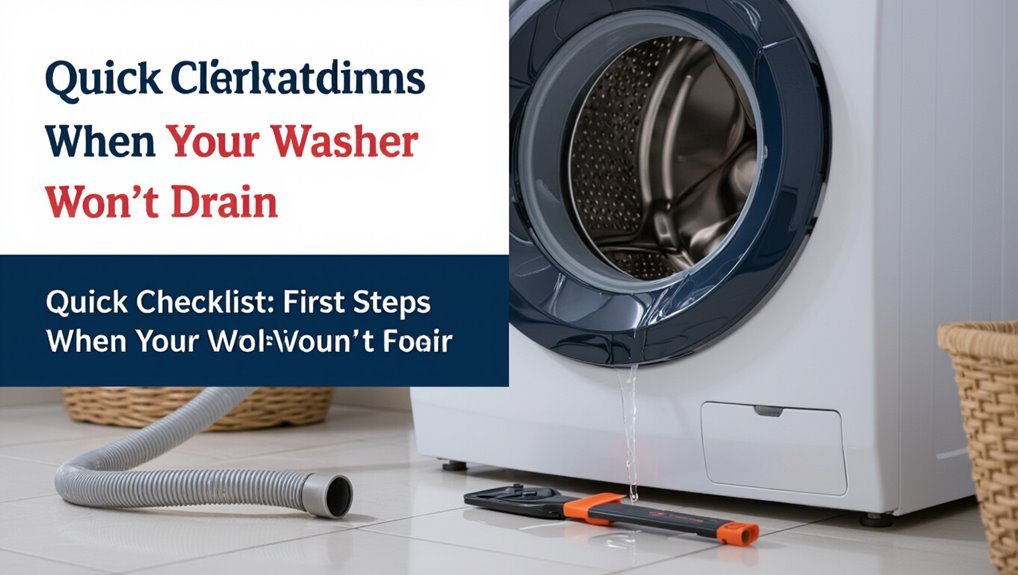 washer won t drain checklist