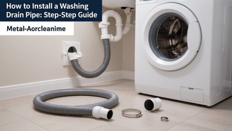 washing machine drain installation