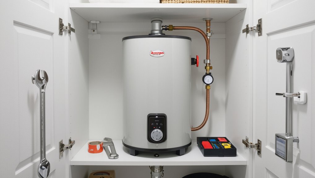 water heater beep meanings