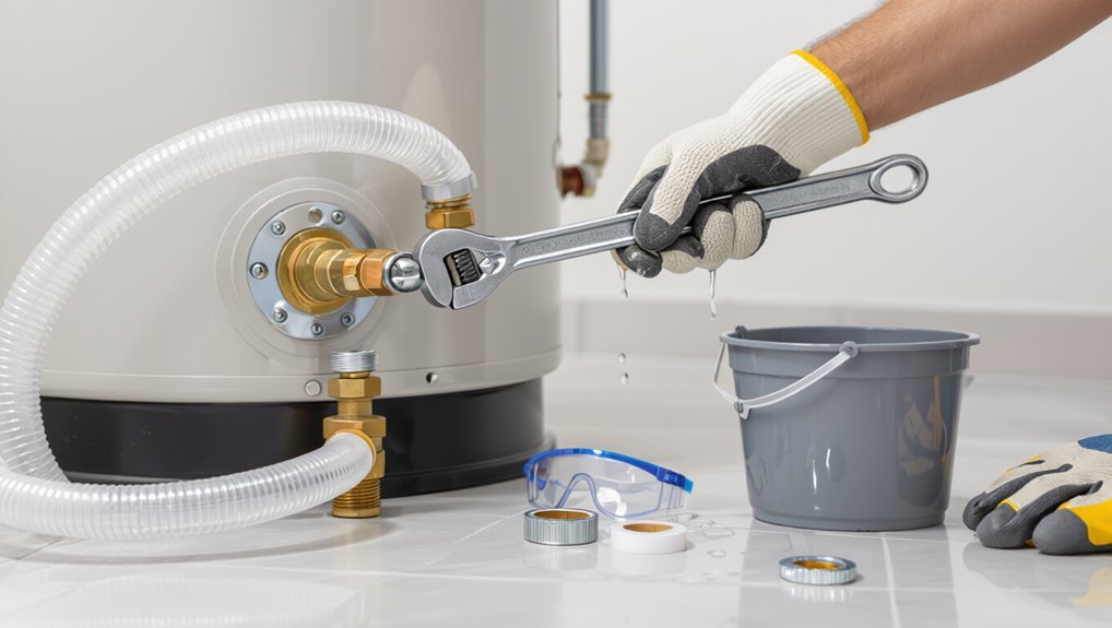 water heater drain valve removal