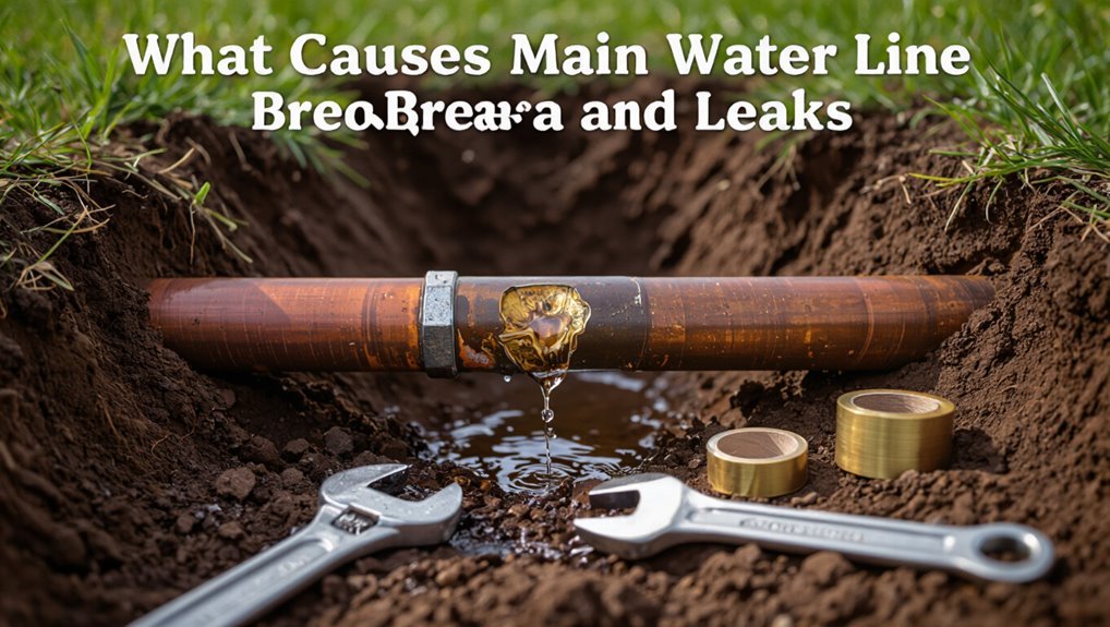 water line break causes