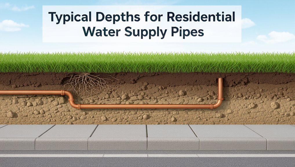 water pipe burial depth