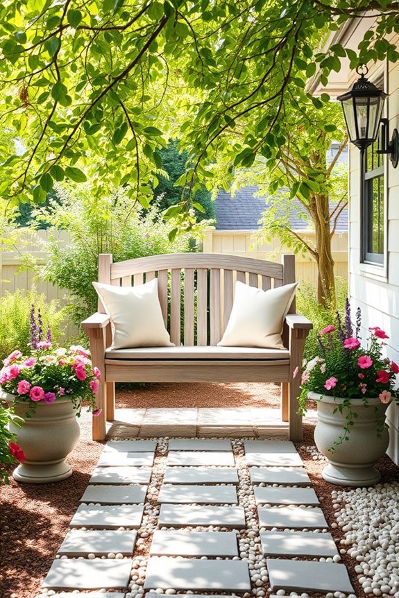 welcoming entryway bench design