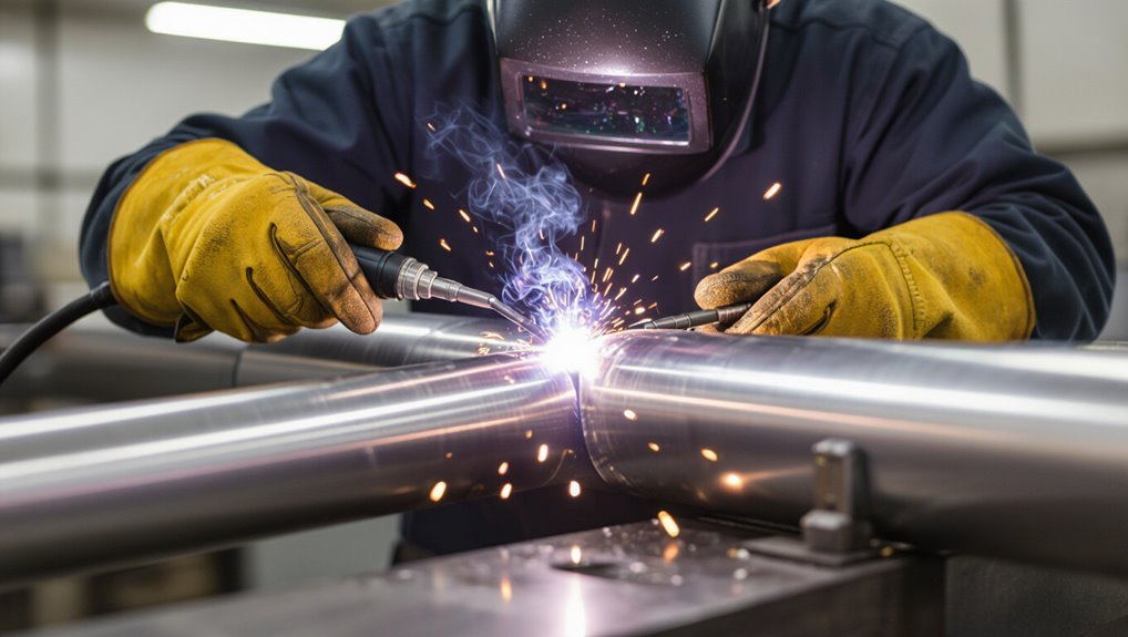 welding stainless steel pipes
