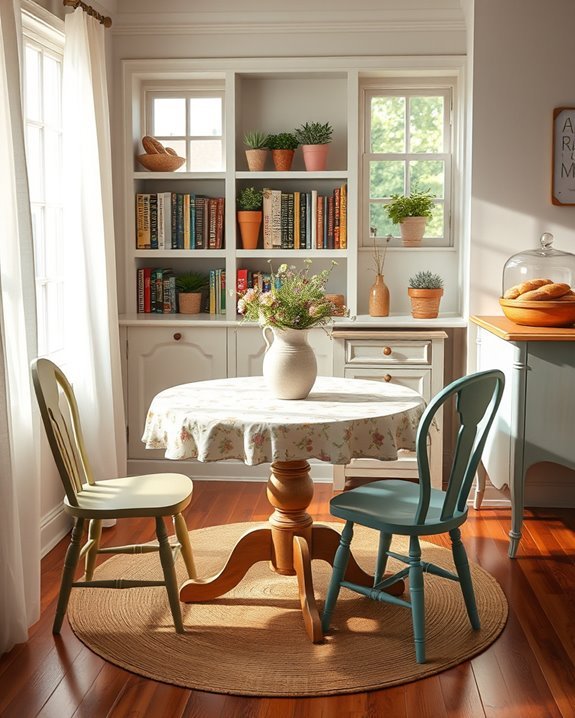 whimsical breakfast nook decor