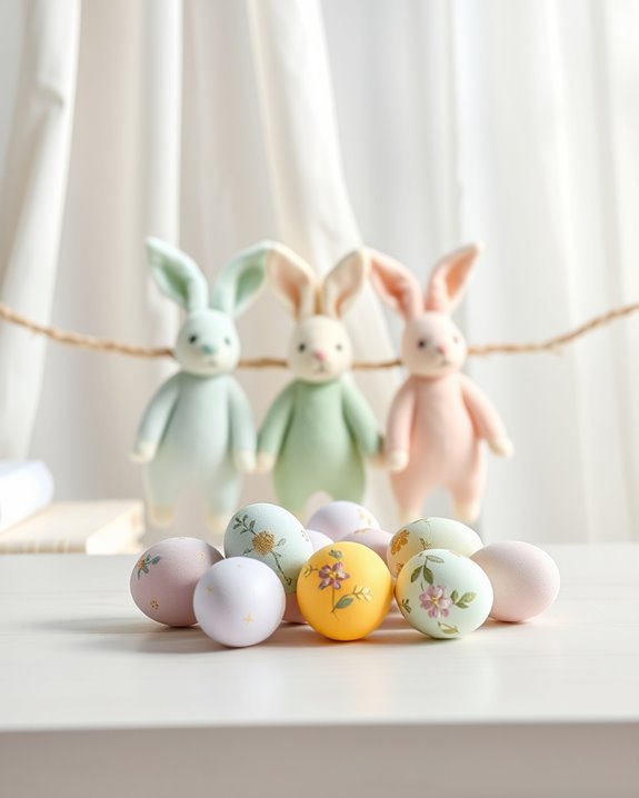 whimsical bunny garland decoration