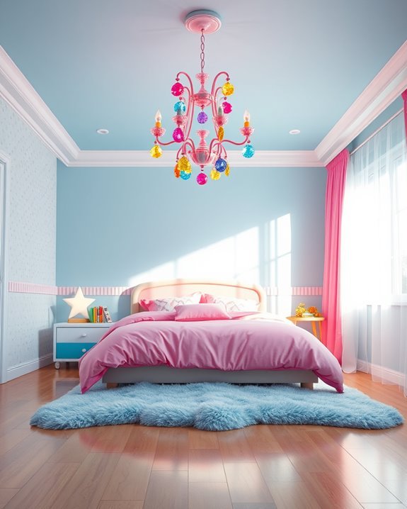 whimsical colorful chandelier designs