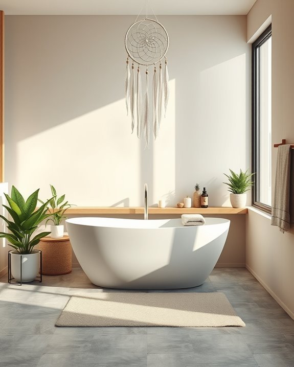 whimsical dreamcatcher bathroom decor