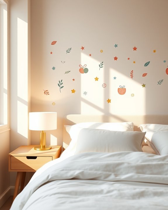 whimsical wall decal transformation