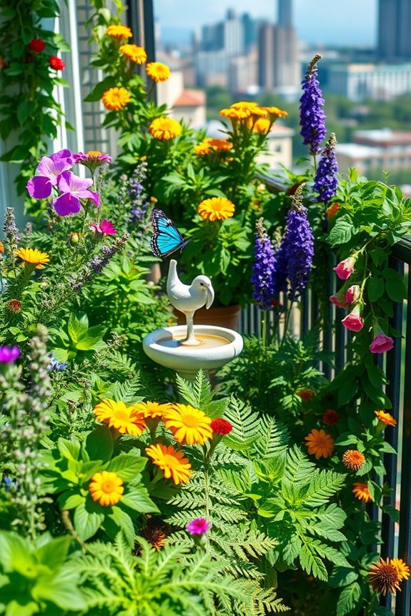 wildlife friendly balcony garden