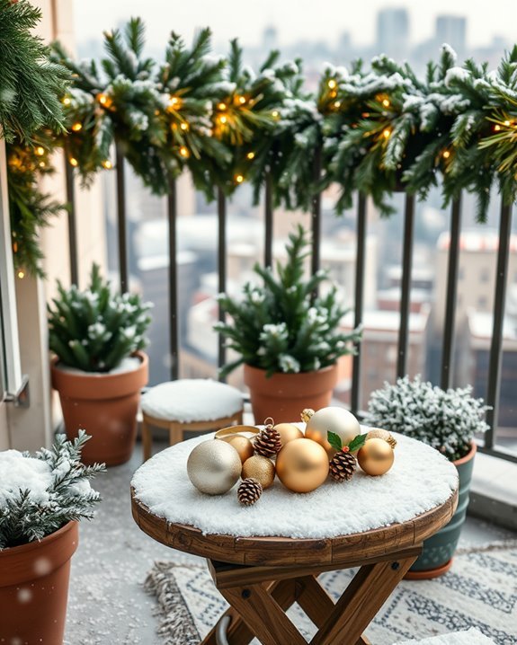 winter wonderland balcony magic