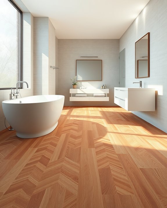 wood look large tiles