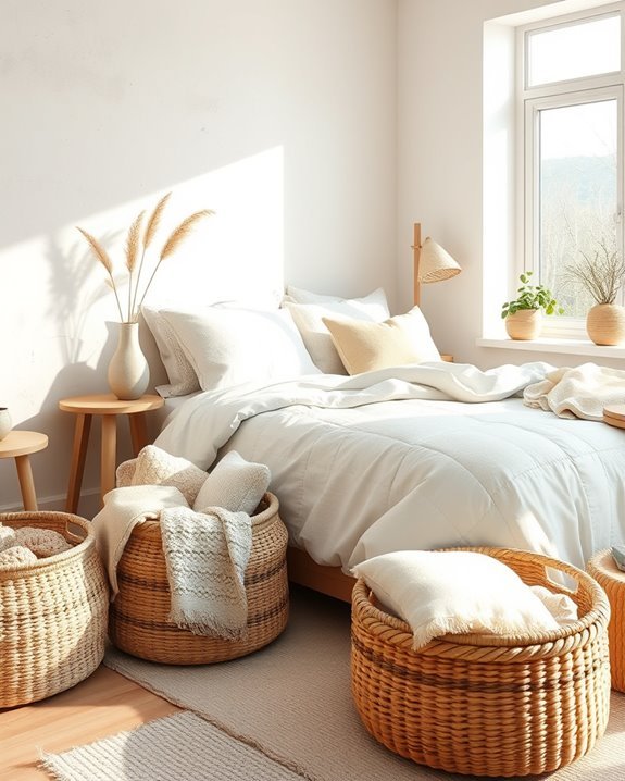 woven baskets for organization