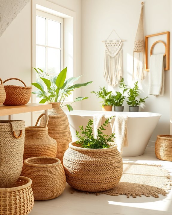 woven baskets for storage