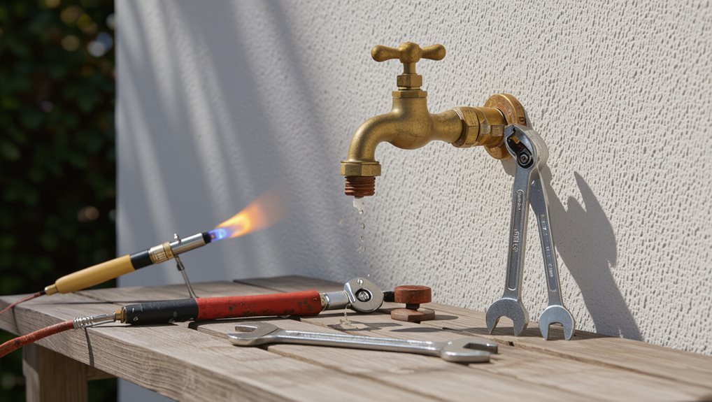 wrench placement and heat application