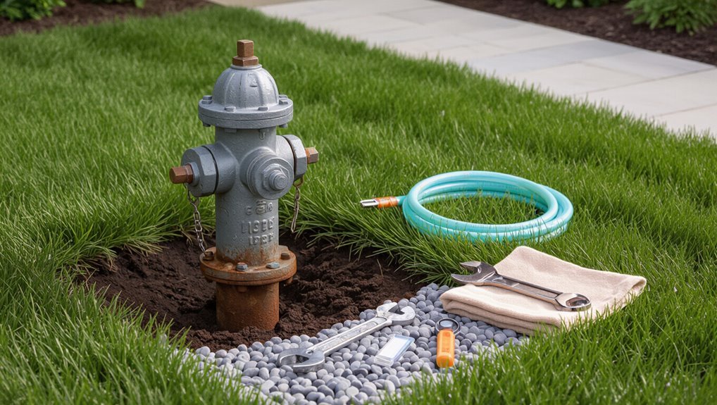 yard hydrant water mechanism