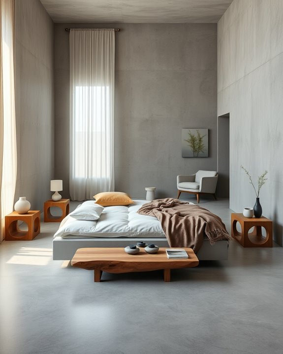 zen inspired concrete transformation